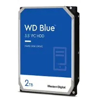 Western Digital Blue, 2 TB, 5400 RPM, 256 MB, 3.5", Serial ATA III