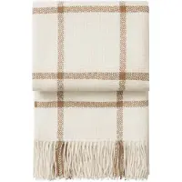 Elvang Denmark Elvang - Tartan Decke, 130 x 190 cm, ivory