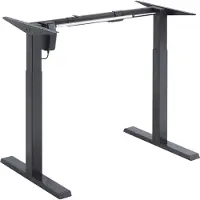 PureLink PureMounts PM-DESK-00 Elektrisch höhenverstellbares Schreibtisch Gestell, Breite einstellbar für alle Tischplatten, 80kg Traglast, schwarz