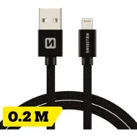 Swissten Datenkabel Textil USB / Lightning 0.2 M