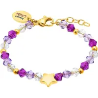 Prinzessin Lillifee Armschmuck für Mädchen, Edelstahl, Schmuckstein | Stern