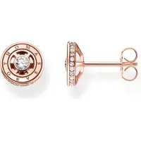Thomas Sabo Ohrstecker mit weißen Steinen roségold
