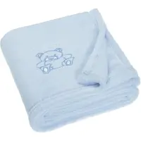 Playshoes fleece-Decke Bär 75 x 100 cm blau