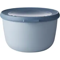 Mepal Multischüssel Cirqula - Mikrowellengeschirr - Multikom rund 1000 ml - Nordic blue - Meal prep box - Frischhaltedosen mit Deckel