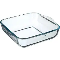Pasabahce Glass Square Dish 22