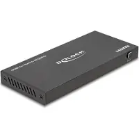 DeLOCK HDMI Switch 4 x HDMI in zu 1 x HDMI out 8K 60 Hz, HDMI, Metall, Schwarz, 144 Hz, 48 Gbit/s, 1200 MHz