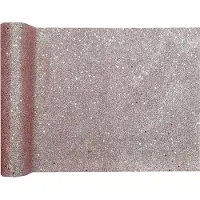 SANTEX Tischläufer roségold glitzer 3 m x 28 cm