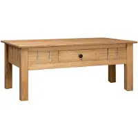 vidaXL Couchtisch 100x60x43,5 cm Massivholz Panama-Kiefer
