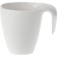 Villeroy & Boch Becher "Kaffeebecher Flow 280 ml weiß", weiß, Porzellan, Trinkgefäße, Becher