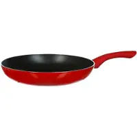 Secret De Gourmet Emaille-Bratpfanne, Aluminium, rot, Breite 26 cm