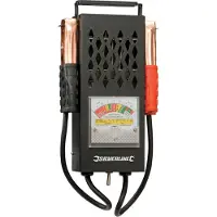 Silverline Autobatterie-Tester 282625, analog, 6V + 12V, mit Statusanzeige