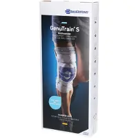 Bauerfeind GenuTrain 8 S, Kniebandage, blau