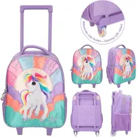 Depesche Kindertrolley mit LED Rollen Ylvi lila