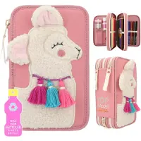 TOPModel Cosy With Application (0412584) Dreifach-federmäppchen Rosa Mann Rosa One Size