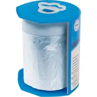 Silverline - Abdeckfolie mit Malerkreppband, Rolle auf Abroller
