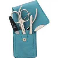 Erbe Manicure Etuis Steck-Etui, 4-teilig, Meerblau