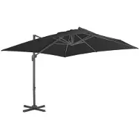 vidaXL Ampelschirm mit Aluminium-Mast 300x300 cm Anthrazit