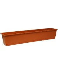 Geli Blumenkasten Standard Kunststoff 80x17x14 cm terracotta