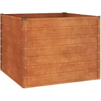 vidaXL Hochbeet Rostig 100x100x77 cm Cortenstahl
