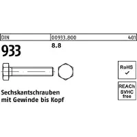 FAST-X Sechskantschraube DIN 933 VG M 12 x 200 8.8