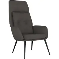 vidaXL Relaxsessel Dunkelgrau Wildleder-Optik