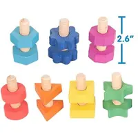 TickiT Rainbow Wooden Nuts & Bolts, 1 Jahr(e), Holz, Mehrfarbig
