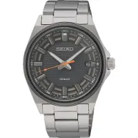 Seiko Herrenuhr SUR507P1 mit Quarzwerk, Mineralglas, Edelstahlgehäuse und grauem Zifferblatt