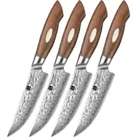 Xinzuo - Damast Steakmesser 4 Stück - B46W Jiang Serie