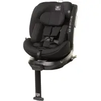 4Baby | Kindersitz - 360° Drehbar - mit ISOFIX, I-SIZE, 40-150 cm, zusätzlicher Seitenschutz, vorwärts- und rückwärtsgerichtet - Schwarz - ENZO-FIX