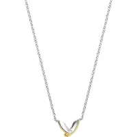 Ti sento Damen-Kette 925er Silber Zirkonia Ti Sento Milano Bicolor