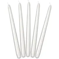 Merkloos Kerzenständer Kerze Weiss 24cm - (10St.)