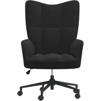 The Living Store Relaxsessel Schwarz Samt