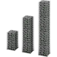 vidaXL Gabionen-Set 3-tlg. Verzinkter Draht