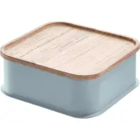 IDesign Aufbewahrungsbox Medium Mit Deckel Grau (21 x 21 cm)