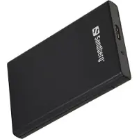Sandberg USB 3.0 to SATA Box 2.5'', HDD / SSD-Gehäuse, 2.5", SATA, 5 Gbit/s, USB Anschluss, Schwarz