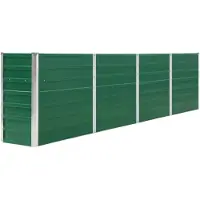 vidaXL Hochbeet 320 x 40 x 77 cm Verzinkter Stahl Grün