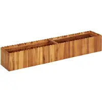 vidaXL Garten-Hochbeet 150x30x25 cm Massivholz Akazie