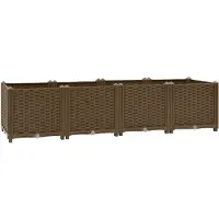 vidaXL Hochbeet 160 x 40 x 38 cm Polypropylen