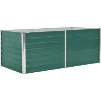 vidaXL Hochbeet 160 x 80 x 45 cm Verzinkter Stahl Grün