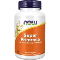 Now - Super Primrose, Nachtkerzenöl, 1300mg, 60 Weichkapseln