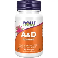 Now Vitamin A & D 10.000/400 IE 100 Pc