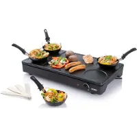 Domo DO8712W, 5 Zone(n), Schwarz, Rechteckig, 235 x 260 mm, Drehregler, 1,15 m