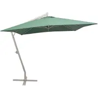 vidaXL Ampelschirm 300x300 cm Grün Aluminium-Mast