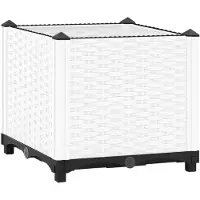 vidaXL Hochbeet 40x40x38 cm Polypropylen