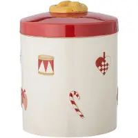 Bloomingville Blooming Ville Yule Glas Mit Deckel | Rot | Steinzeug | 82058343