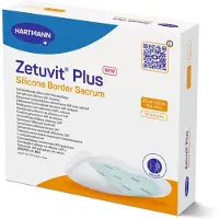 Hartmann Zetuvit Plus Silicone Border steril oval 13x15,5cm 10 St Kompressen
