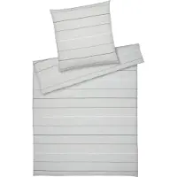 Elegante Halbleinen Bettwäsche Balance greige Kissenbezug einzeln 80x80 cm