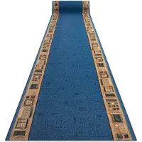 Rugsx Läufer Antirutsch JENA blau 100cm 100x220 cm