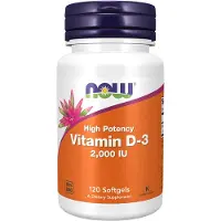 Now Vitamin D3 2000 IU (50 mcg) 120 Pc
