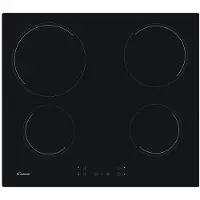 Candy Idea CH64CCB, Schwarz, Integriert, 59 cm, Keramik, Glaskeramik, 4 Zone(n)
